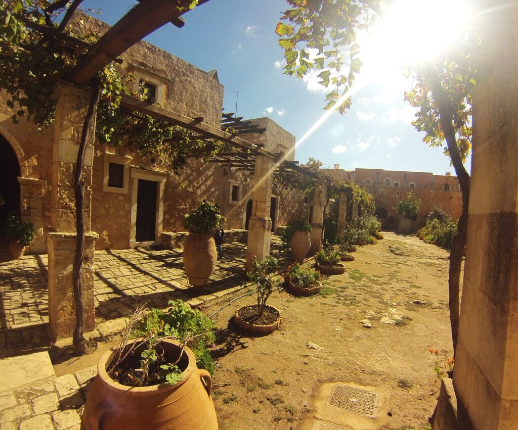 arkadi, crete, rethymno